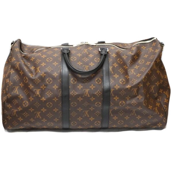 23 2502 2 Louis Vuitton Keepall Bandouliere 55 Travel Bag Macassar Brown