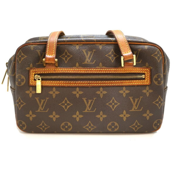 23 2574 1 Louis Vuitton Cite MM Handbag Monogram Canvas Brown