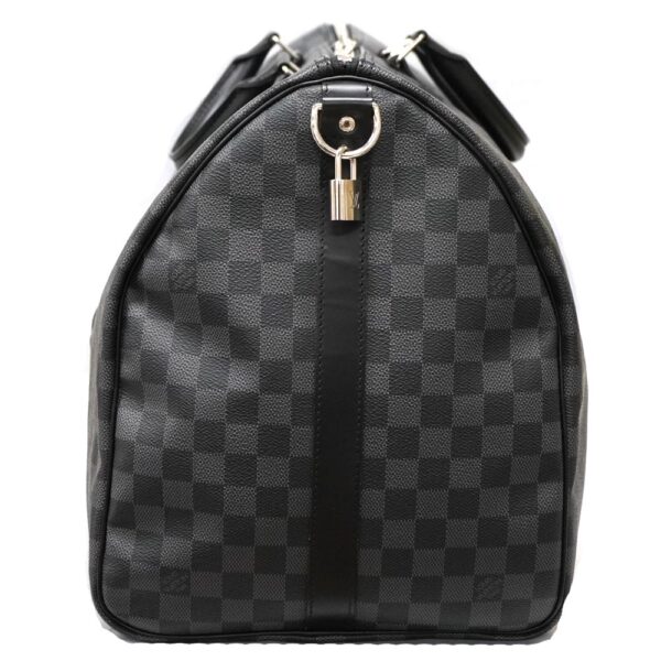 23 2646 3 Louis Vuitton Keepall Bandouliere 55 Bag Damier Graphite Black