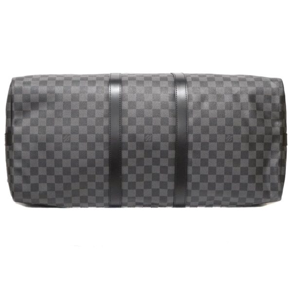 23 2646 5 Louis Vuitton Keepall Bandouliere 55 Bag Damier Graphite Black