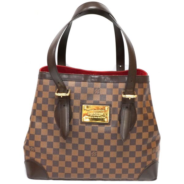 23 2660 1 Louis Vuitton Hampstead GM Tote Bag Damier Ebene Brown