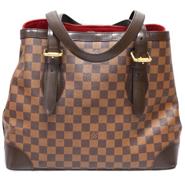 23 2660 2 Louis Vuitton Hampstead GM Tote Bag Damier Ebene Brown