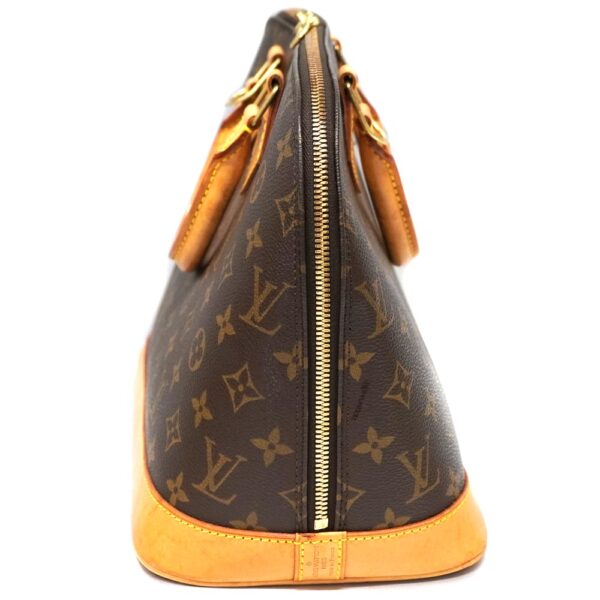 23 2683 3 Louis Vuitton Alma Handbag Monogram Canvas Brown Hardware