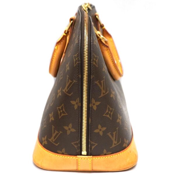 23 2683 4 Louis Vuitton Alma Handbag Monogram Canvas Brown Hardware