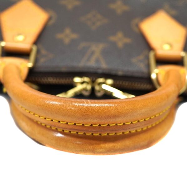 23 2683 7 Louis Vuitton Alma Handbag Monogram Canvas Brown Hardware