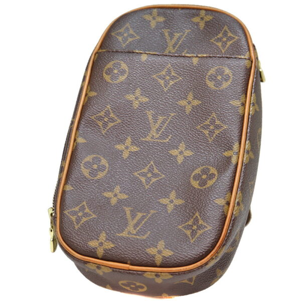 23 3029 1 Louis Vuitton Pochette Ganju Body Bag Monogram Canvas Brown