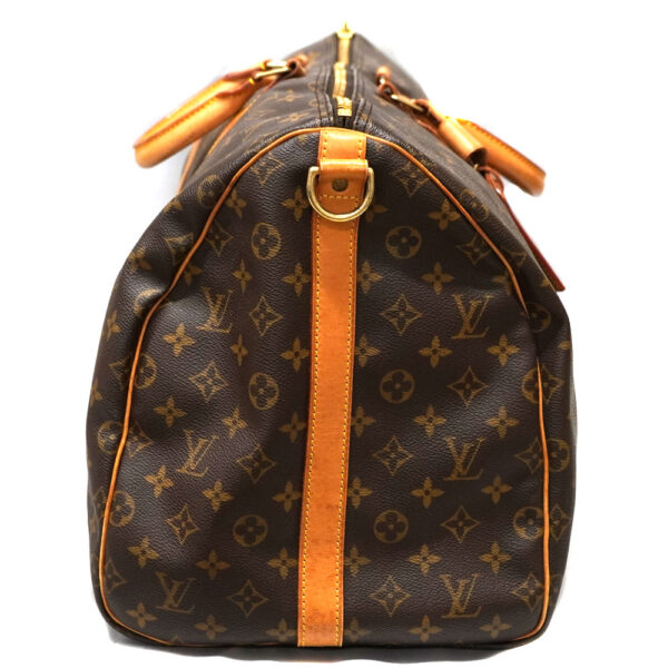 23 3054 3 Louis Vuitton Keepall Bandouliere 55 Bag Monogram Canvas Brown