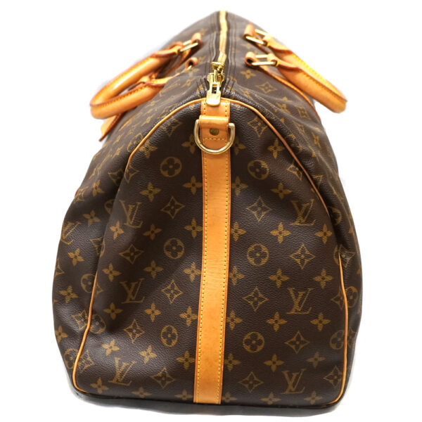 23 3054 4 Louis Vuitton Keepall Bandouliere 55 Bag Monogram Canvas Brown