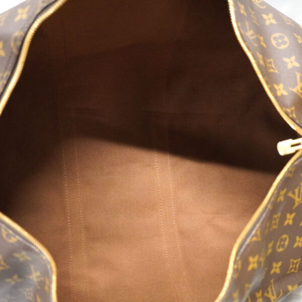 23 3054 8 Louis Vuitton Keepall Bandouliere 55 Bag Monogram Canvas Brown