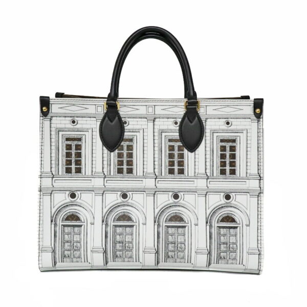 23 3452 1 Louis Vuitton On the Go MM Fornasetti Handbag