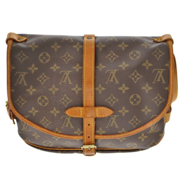 23 3641 2 Louis Vuitton Saumur 30 Monogram Canvas Shoulder Bag Brown