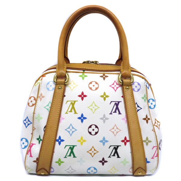 23 393502 Louis Vuitton Priscilla Monogram Multicolor Handbag Bronze White