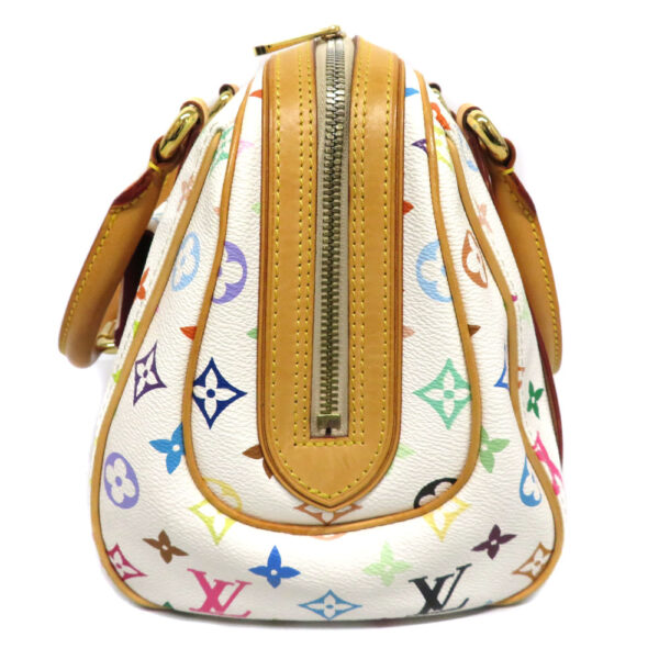 23 393503 Louis Vuitton Priscilla Monogram Multicolor Handbag Bronze White