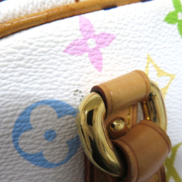 23 393514 Louis Vuitton Priscilla Monogram Multicolor Handbag Bronze White