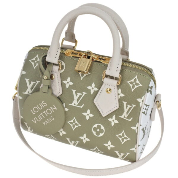 23 4131 Louis Vuitton Speedy Bandouliere 20 Empreinte Handbag Bicolor