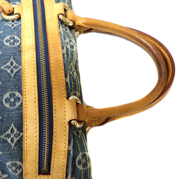 23 5133 14 Louis Vuitton Flat Shopper Tote Bag Monogram Denim