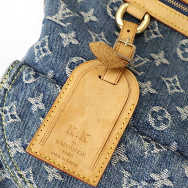 23 5133 17 Louis Vuitton Flat Shopper Tote Bag Monogram Denim