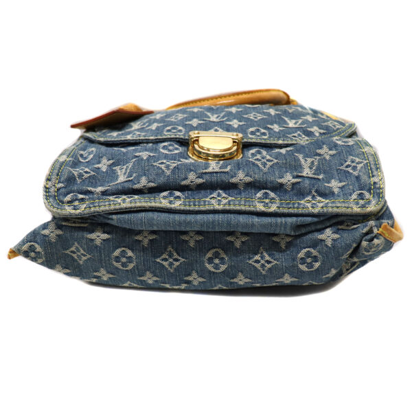 23 5133 5 Louis Vuitton Flat Shopper Tote Bag Monogram Denim