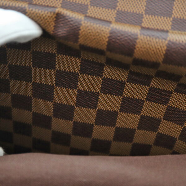 23 6093 12 Louis Vuitton Naviglio Shoulder Bag Damier Canvas Ebene Brown