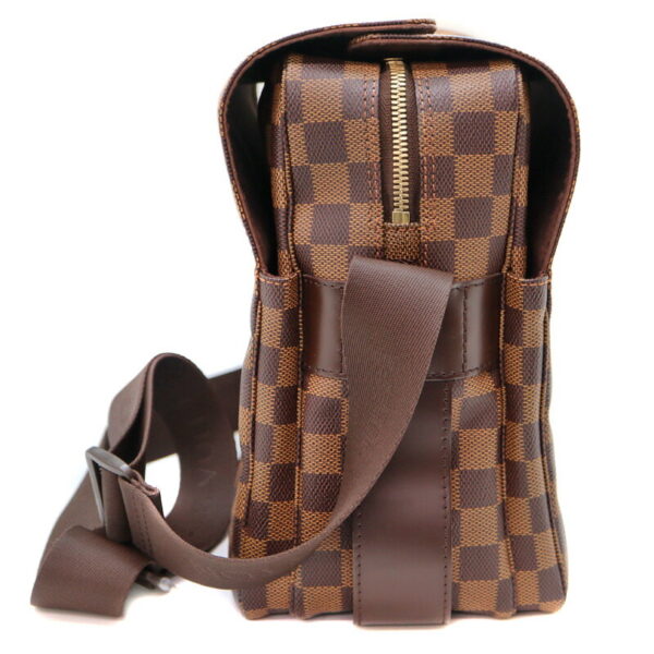 23 6093 3 Louis Vuitton Naviglio Shoulder Bag Damier Canvas Ebene Brown