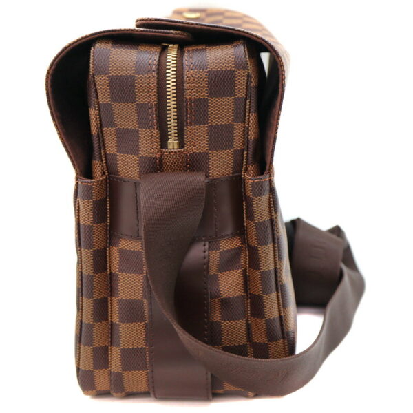 23 6093 4 Louis Vuitton Naviglio Shoulder Bag Damier Canvas Ebene Brown