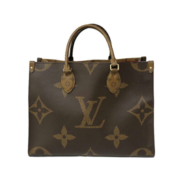 23 63 1 Louis Vuitton On the Go MM Giant Monogram 2Way Handbag Brown