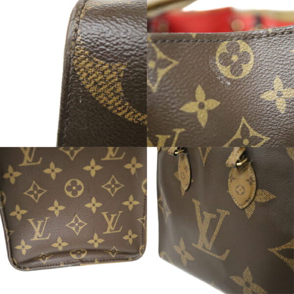 23 63 7 Louis Vuitton On the Go MM Giant Monogram 2Way Handbag Brown