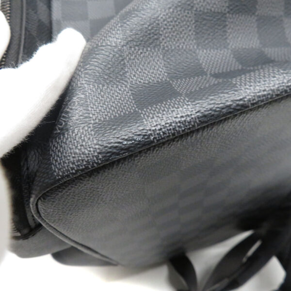 23 633213 Louis Vuitton Utility Backpack Damier Graphite Black