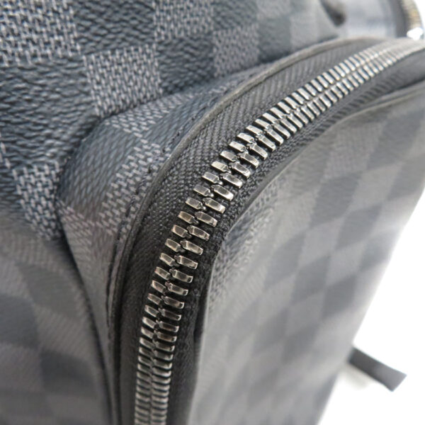 23 633216 Louis Vuitton Utility Backpack Damier Graphite Black