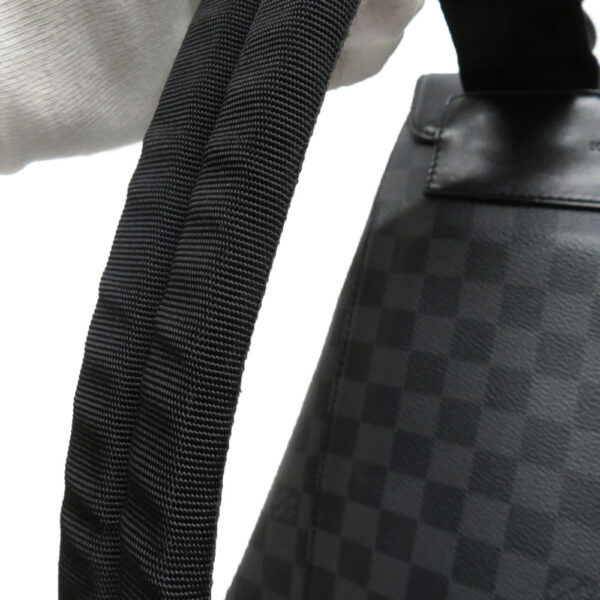 23 633218 Louis Vuitton Utility Backpack Damier Graphite Black