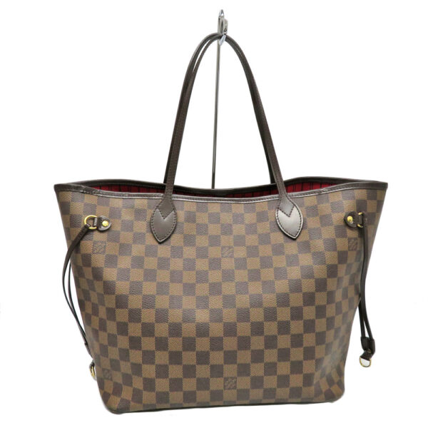 23 6404 2 Louis Vuitton Neverfull MM Damier Ebene Tote Bag