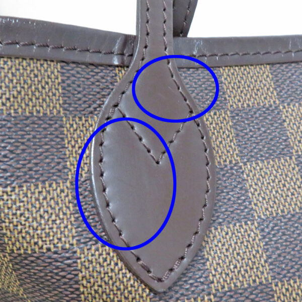 23 6404 7 Louis Vuitton Neverfull MM Damier Ebene Tote Bag