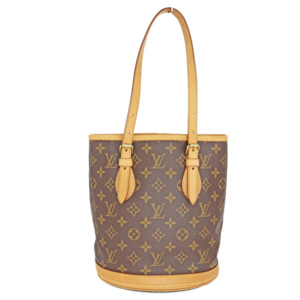 23 6702 02 Louis Vuitton Bucket PM Monogram Canvas Shoulder Bag