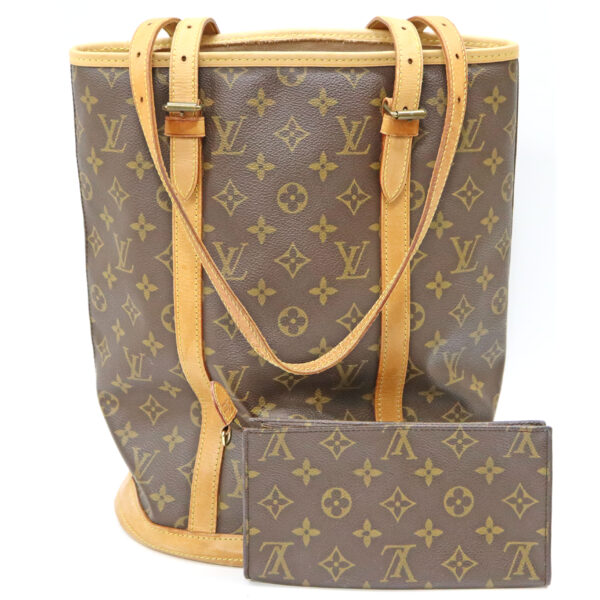 23 8184 1 Louis Vuitton Bucket GM Monogram Canvas Tote Bag