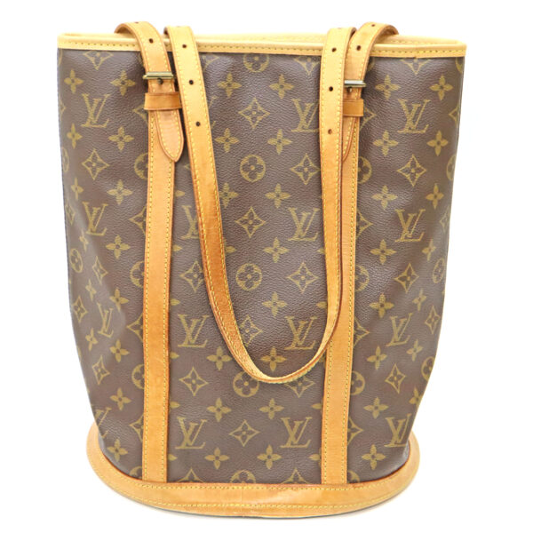 23 8184 2 Louis Vuitton Bucket GM Monogram Canvas Tote Bag