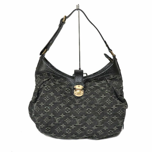 23 961 1 Louis Vuitton Monogram Denim Shoulder Bag Noir