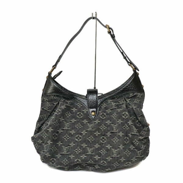 23 961 3 Louis Vuitton Monogram Denim Shoulder Bag Noir