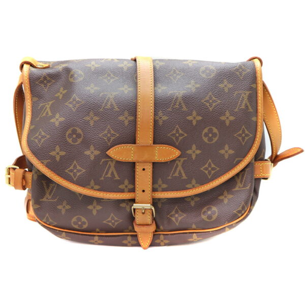 23 9979 2 Louis Vuitton Saumur 30 Monogram Canvas Shoulder Bag Brown