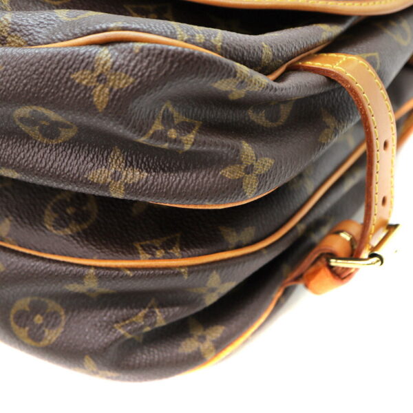 23 9979 7 Louis Vuitton Saumur 30 Monogram Canvas Shoulder Bag Brown