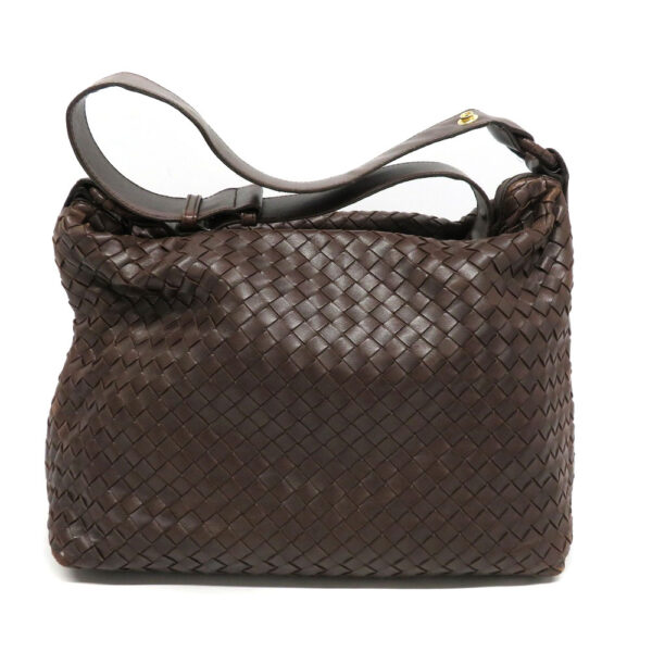 23003071 Bottega Veneta Shoulder Bag Leather Brown Intrecciato