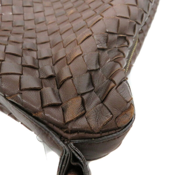 230030712 Bottega Veneta Shoulder Bag Leather Brown Intrecciato