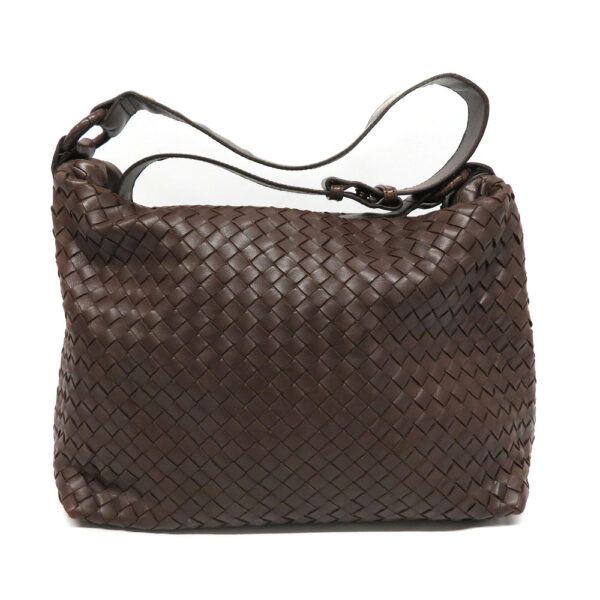 23003072 Bottega Veneta Shoulder Bag Leather Brown Intrecciato