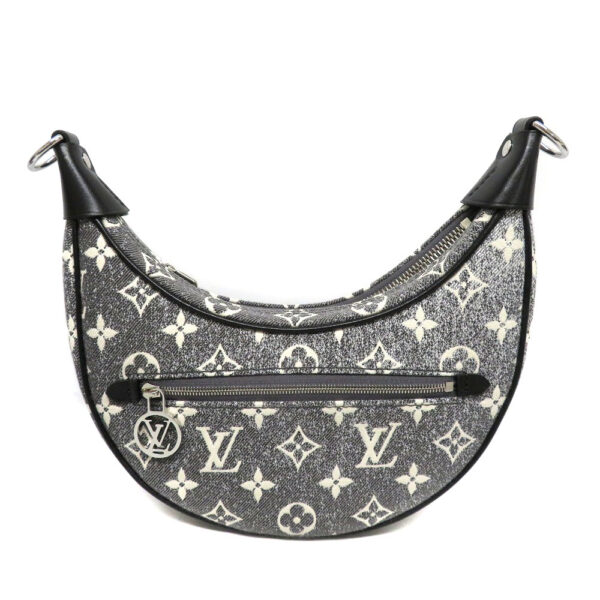 23010041 Louis Vuitton Loop Handbag Monogram Jacquard Denim Gray