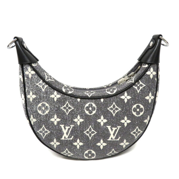 23010042 Louis Vuitton Loop Handbag Monogram Jacquard Denim Gray