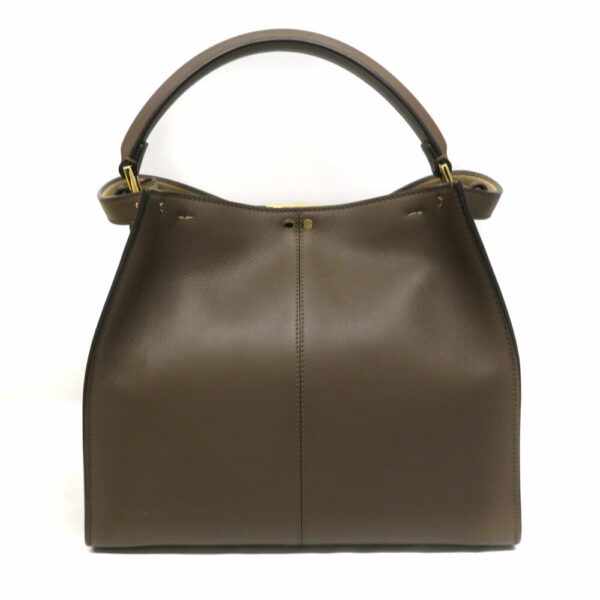 2301107 03 Fendi Peekaboo X Light Medium 2WAY Handbag Leather Brown