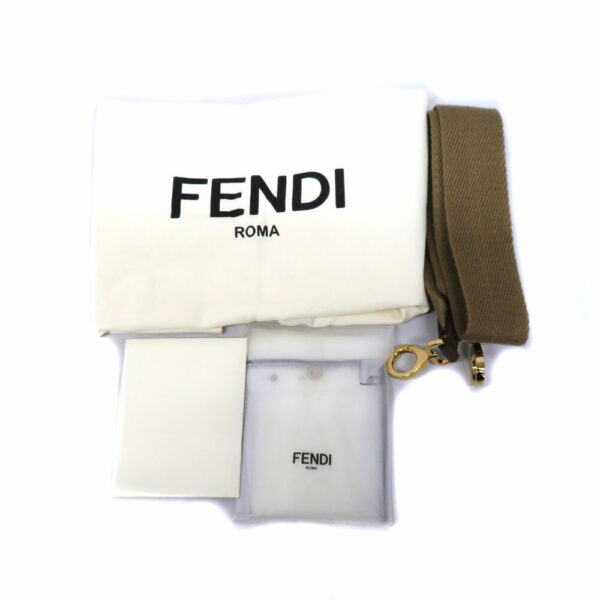 2301107 11 Fendi Peekaboo X Light Medium 2WAY Handbag Leather Brown