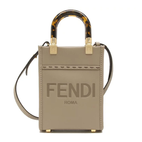 230116fd Fendi Shoulder Bag Brown Stain