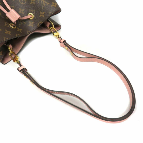 230154311 Louis Vuitton Neo Noe Monogram Drawstring Bag Brown Pink