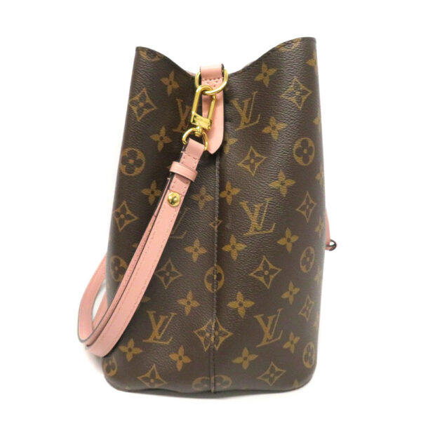 23015433 Louis Vuitton Neo Noe Monogram Drawstring Bag Brown Pink