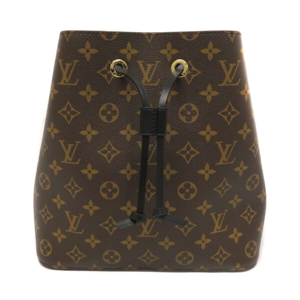 2303 Louis Vuitton Neo Noe Monogram Drawstring Bag Brown Noir